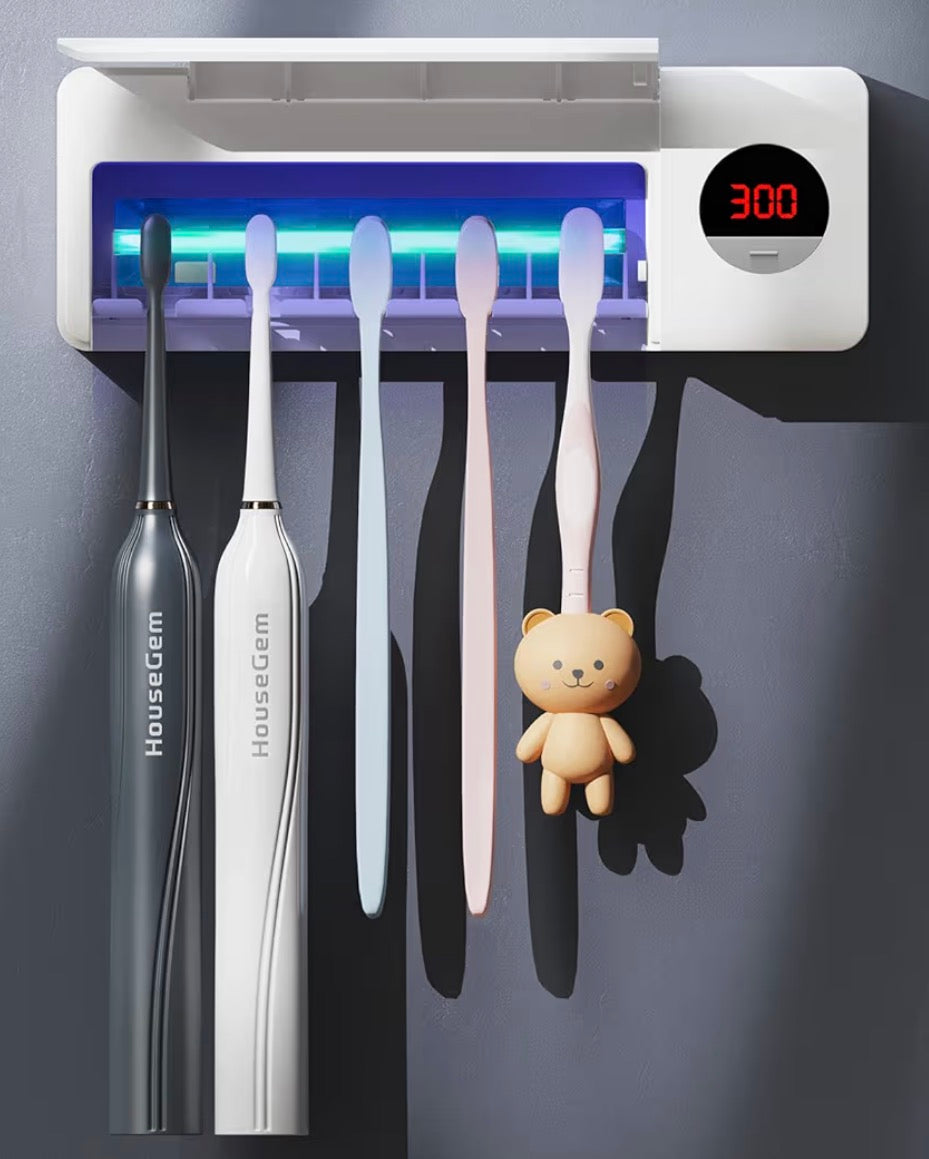 Automatic UV Toothbrush Sanitizer Holder for Bathroom